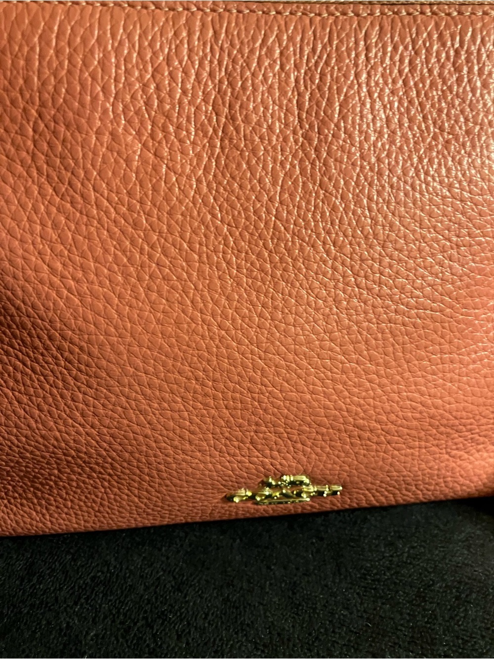 Coach Pebbled Leather Mia Crossbody Bag in Coral - Picture 2 of 15